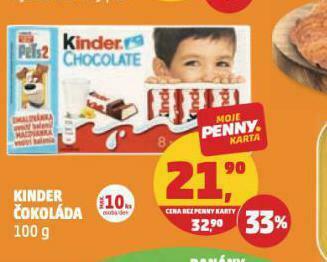 Penny Market Kinder čokoláda nabídka