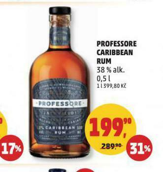 Penny Market Professore caribbean rum nabídka