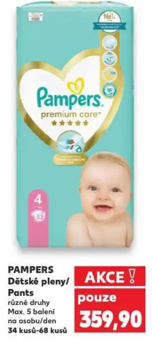 Kaufland PAMPERS Dětské pleny/ Pants nabídka