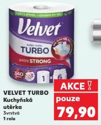 Kaufland VELVET TURBO Kuchyňská utěrka nabídka