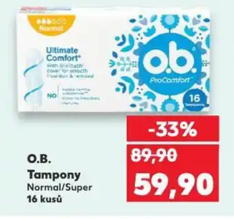Kaufland O.B. Tampony nabídka