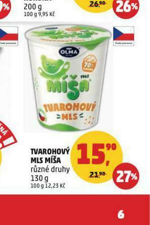 Penny Market Tvarohový mls míša nabídka