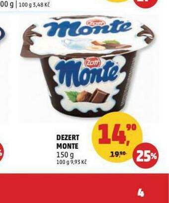 Penny Market Dezert monte nabídka