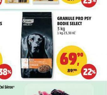 Penny Market Bodie select granule pro psy nabídka