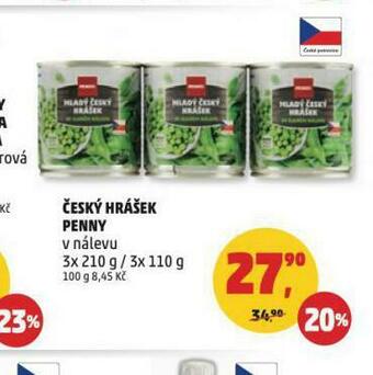 Penny Market Český hrášek penny nabídka