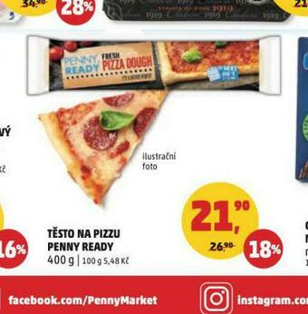 Penny Market Těsto na pizzu penny ready nabídka