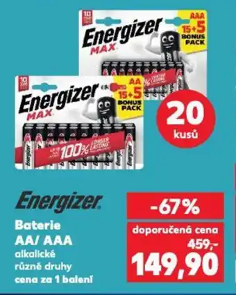 Kaufland Baterie AA/AAA nabídka