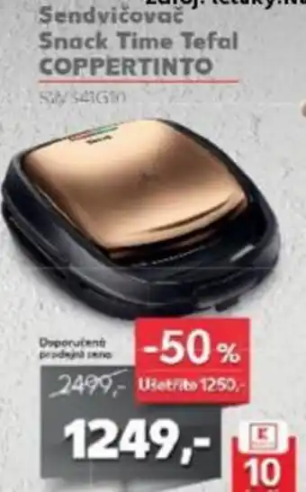 Kaufland Sendvičovač Snack Time Tefal COPPERTINTO nabídka