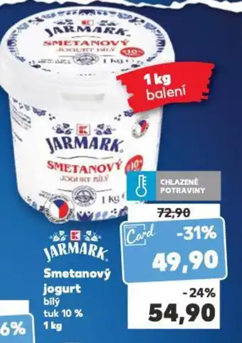 Kaufland Smetanový jogurt nabídka