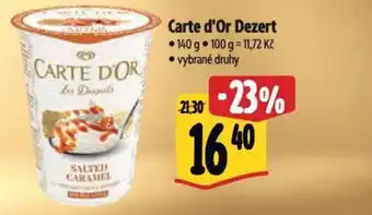 Albert Carte d'Or Dezert nabídka
