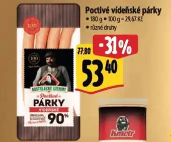Albert Poctivé vídeňské párky nabídka