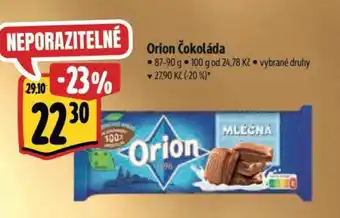 Albert Orion Čokoláda nabídka