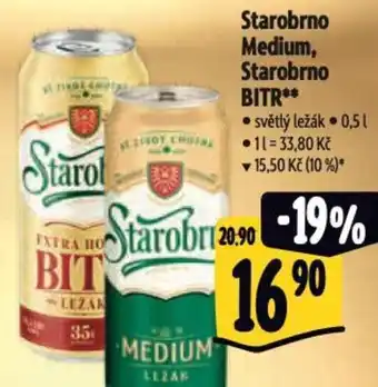 Albert Starobrno Medium, Starobrno BITR nabídka