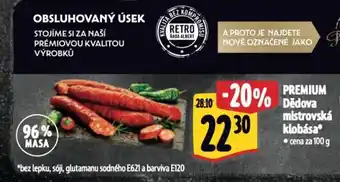 Albert PREMIUM Dědova mistrovská klobása nabídka