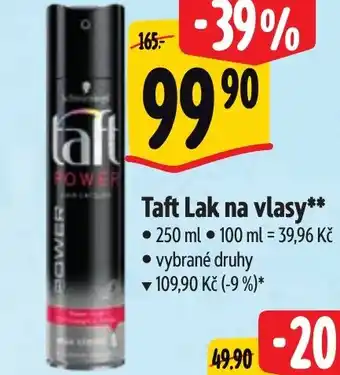 Albert Taft Lak na vlasy nabídka