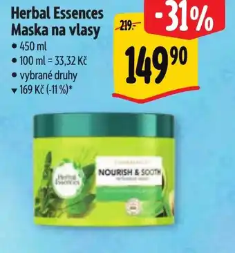 Albert Herbal Essences Maska na vlasy nabídka