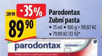 Albert Parodontax Zubní pasta nabídka