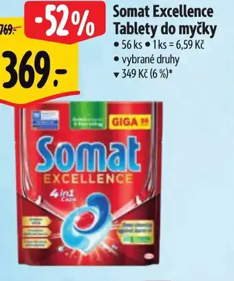 Albert Somat Excellence Tablety do myčky nabídka