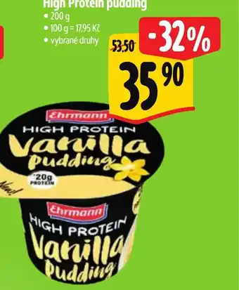 Albert High Protein pudding nabídka