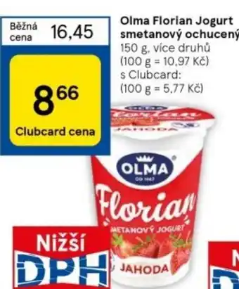 Tesco Olma Florian Jogurt smetanový ochucený nabídka