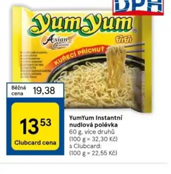 Tesco Yum Yum Instantní nudlová polévka nabídka