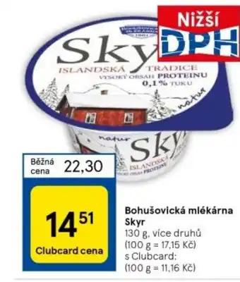 Tesco Bohušovická mlékárna Skyr nabídka