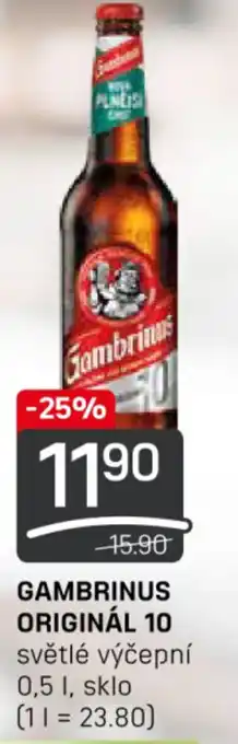 Flop GAMBRINUS ORIGINÁL 10 nabídka