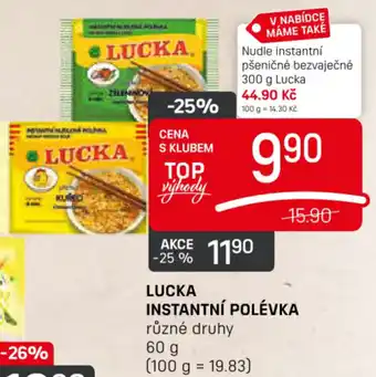 Flop LUCKA INSTANTNÍ POLÉVKA nabídka