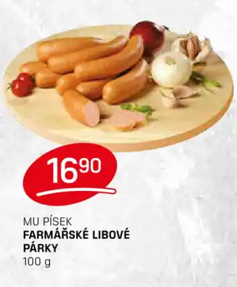 Flop MU PÍSEK FARMÁŘSKÉ LIBOVÉ PÁRKY 100 g nabídka