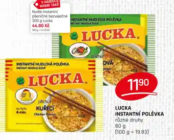 Flop LUCKA INSTANTNÍ POLÉVKA nabídka