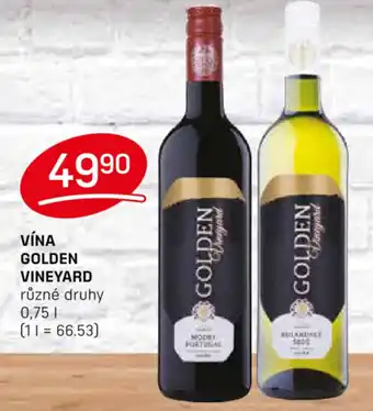 Flop VÍNA GOLDEN VINEYARD nabídka