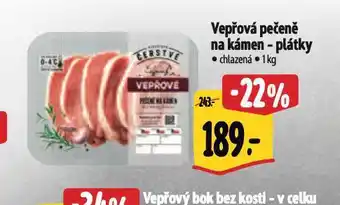 Albert Vepřová pečeně na kámen - plátky nabídka