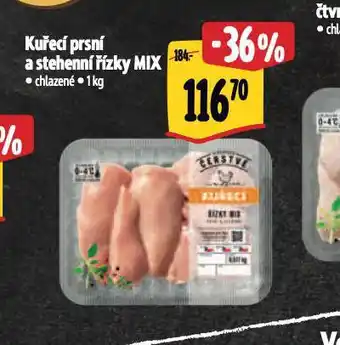Albert Kuřecí prsní a stehenní řízky mix nabídka