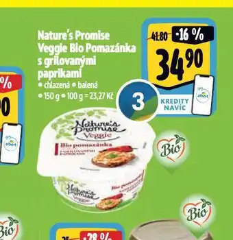 Albert Veggie bio pomazánka nabídka