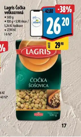 Albert Lagris čočka velkozrnná nabídka
