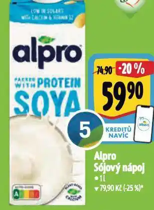 Albert Alpro sójový nápoj nabídka
