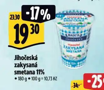 Albert Jihočeská zakysaná smetana 11% nabídka