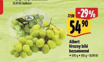 Albert Hrozny bílé bezsemenné nabídka