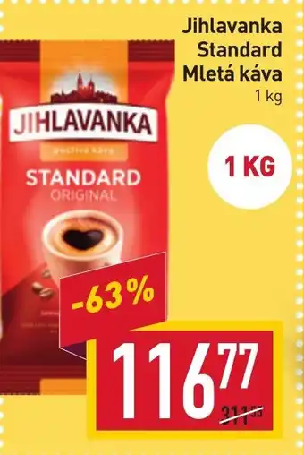 Billa Jihlavanka Standard Mletá káva nabídka