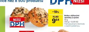 Tesco Bulka s dýňovými semínky a sýrem nabídka