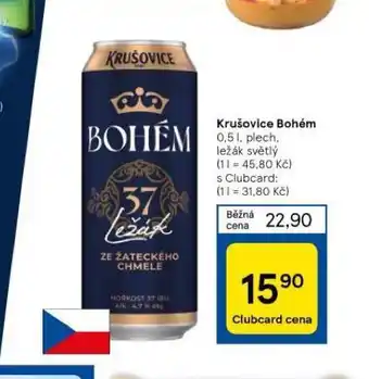 Tesco Pivo krušovice bohém nabídka