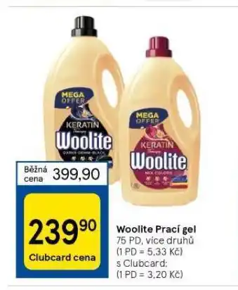 Tesco Woolite prací gel nabídka