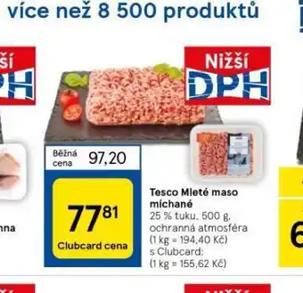 Tesco Mleté maso míchané nabídka