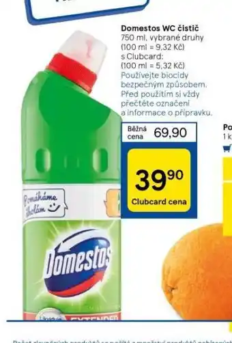 Tesco Domestos wc čistič nabídka