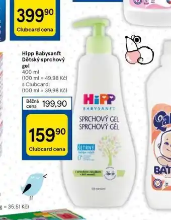 Tesco Hipp babysanft dětský sprchový gel nabídka