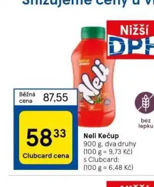 Tesco Neli kečup nabídka