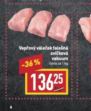 Billa Vepřový váleček falešná svíčková nabídka