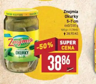 Billa Znojmia okurky 5-7 cm nabídka