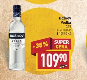 Billa Božkov vodka nabídka