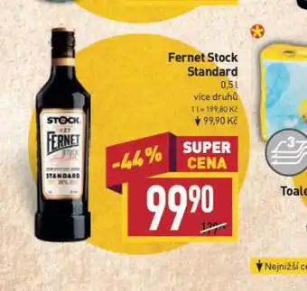 Billa Fernet stock standard nabídka